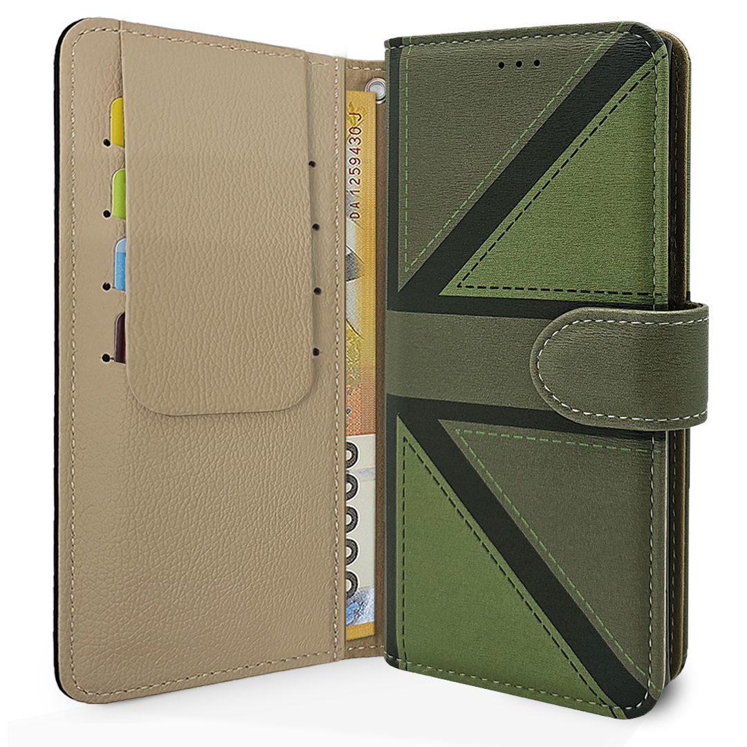 아리움 헤리스 런던 가죽 지갑형 카드 핸드폰 케이스 전체 모습