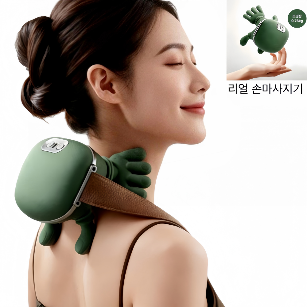 트렌디고 무선 목 어깨 마사지기 전체 모습