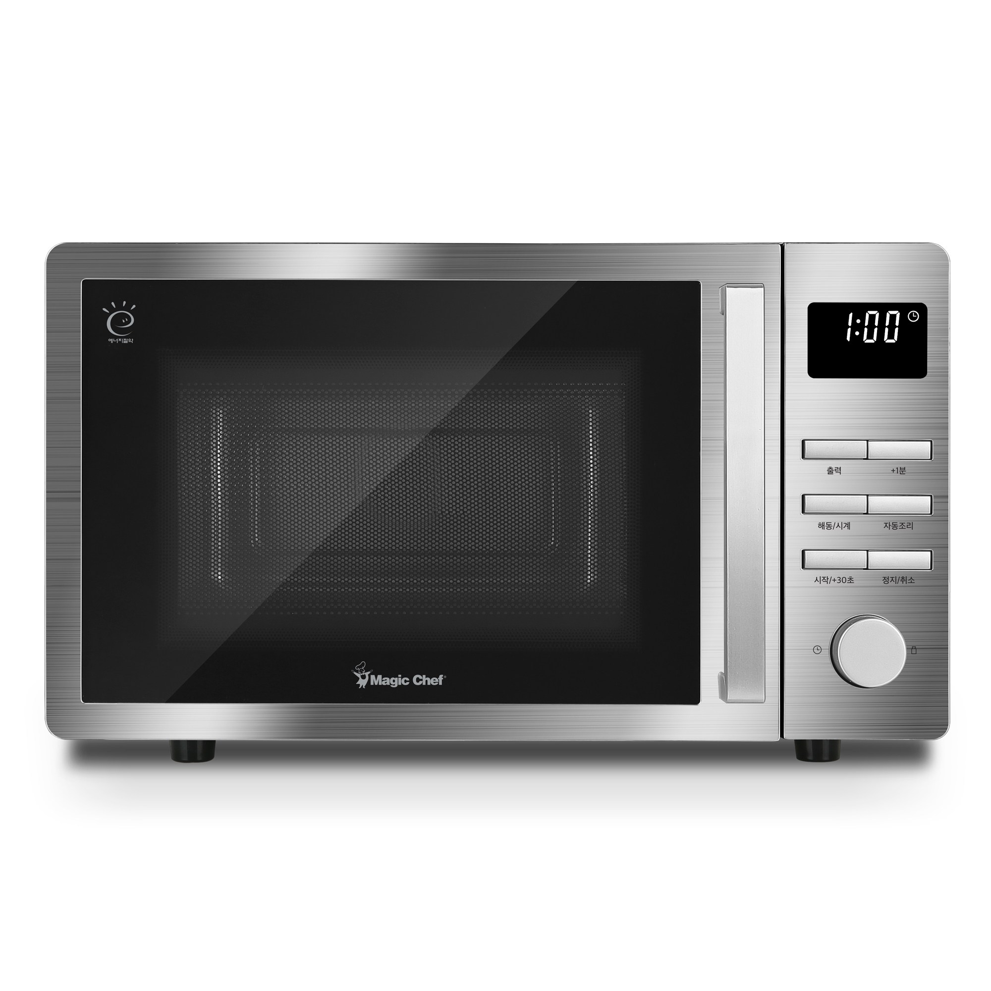 매직쉐프 올 스텐 무회전 전자레인지
