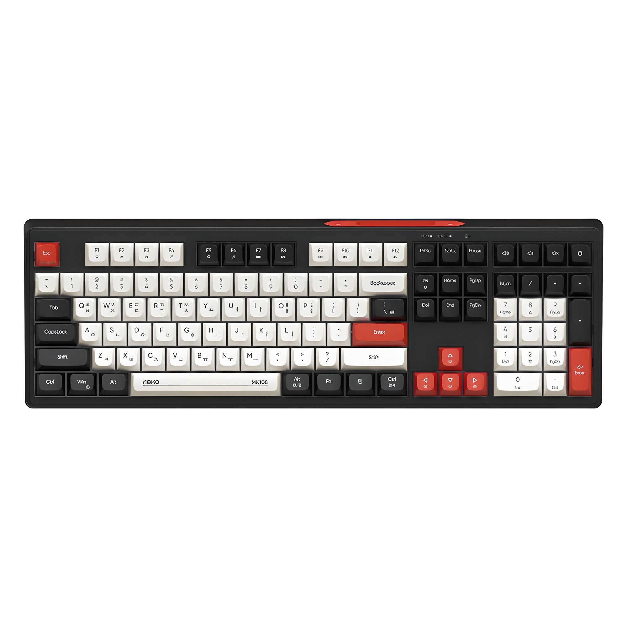 앱코 무선 저소음 블루투스 멤브레인 키보드