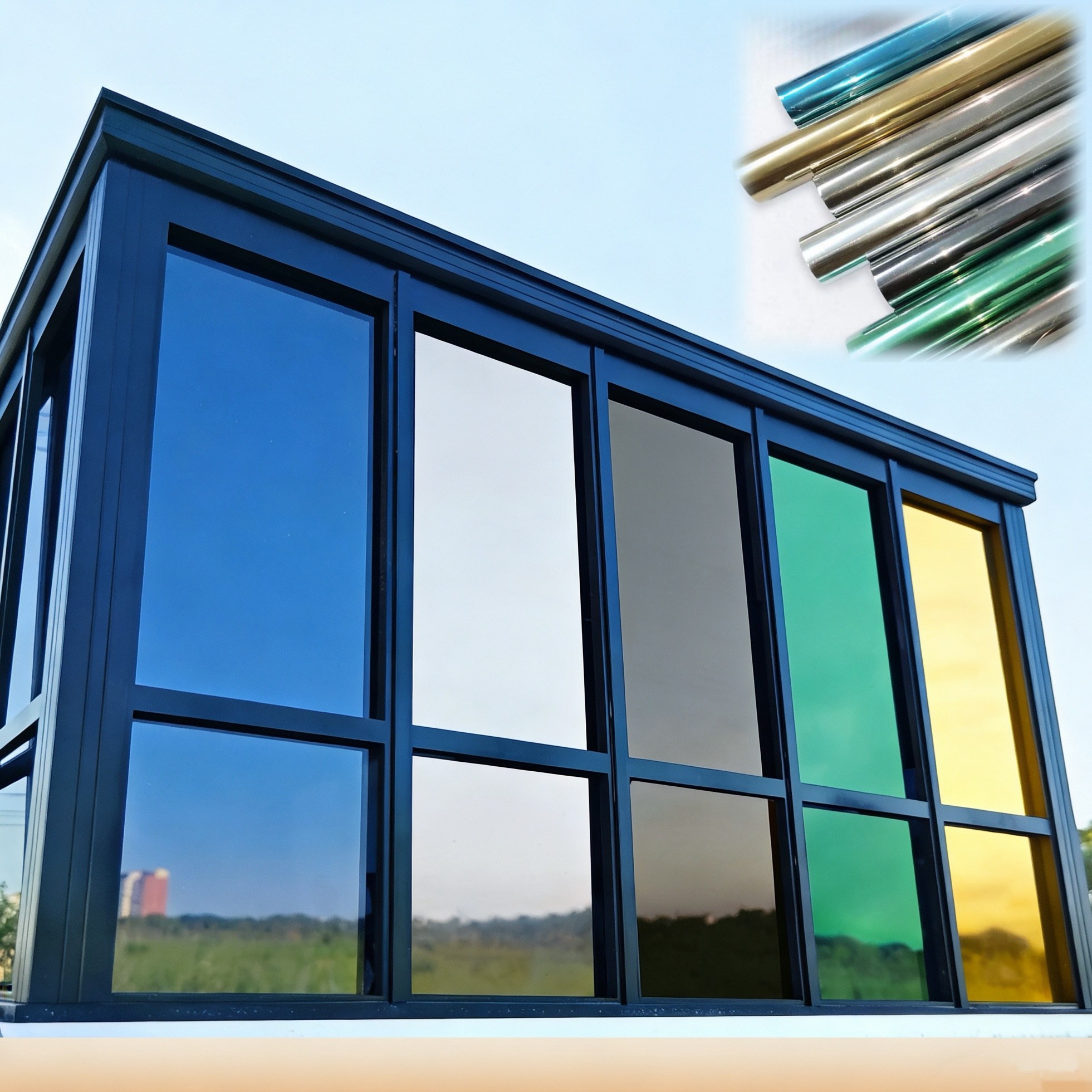 샤일리 부점착 썬팅 자외선 차단 창문 시트지 단열필름