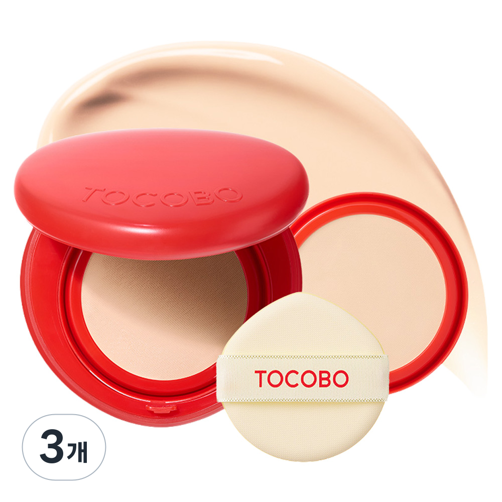 토코보 애플 듀이 핏 쿠션 본품 15g + 리필 15g 세트, 3개, 19 크림