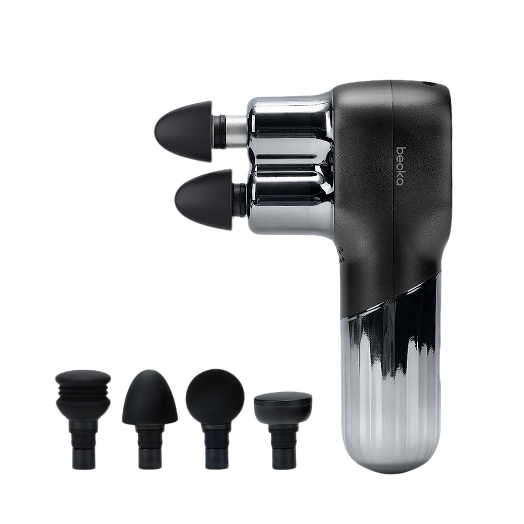 [비오카 코리아] F5 듀얼 헤드 액션 무선 마사지 건