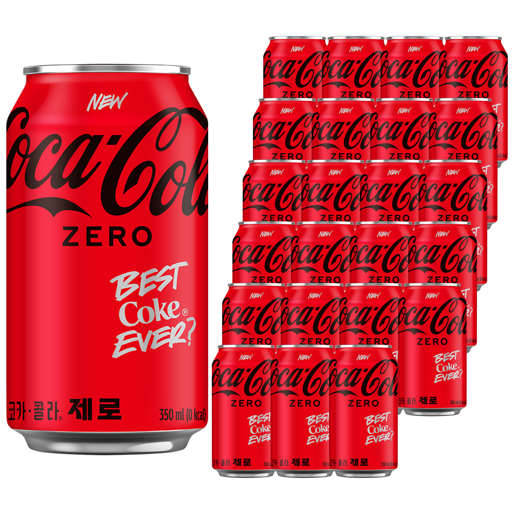 코카콜라 제로, 350ml, 24개