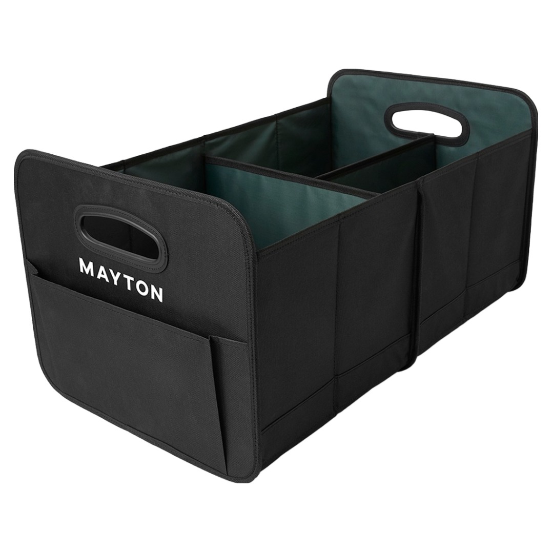 메이튼 자동차 다용도 폴딩형 접이식 트렁크 수납 정리함, 블랙