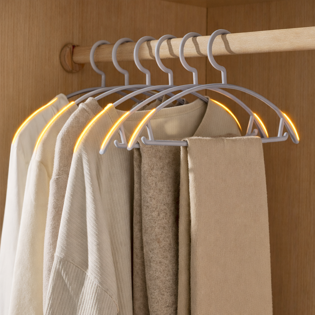 비바띵즈 어깨뿔방지 옷걸이 니트 원터치 플라스틱옷걸이