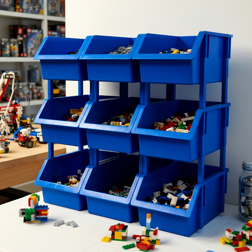 보노하우스 워크박스 부품 공구 수납함 블루