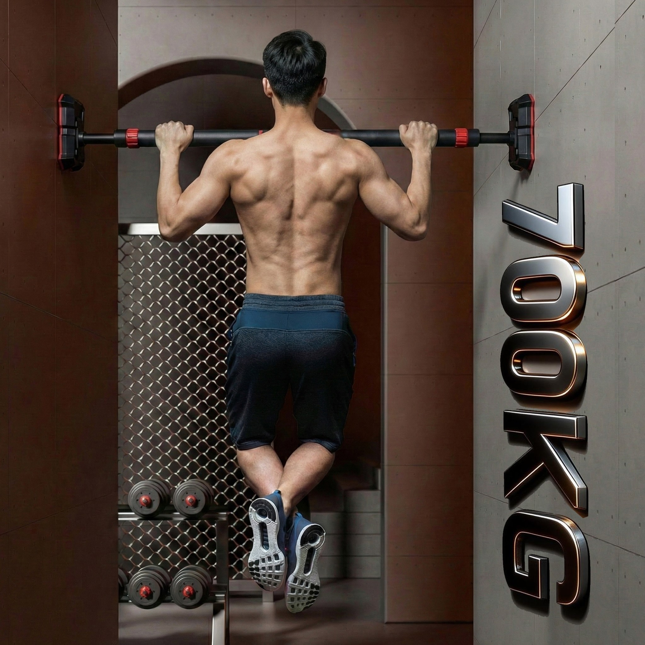 문틀 턱걸이 철봉 라쳇 잠금장치 극강 고정 턱걸이 봉 실내 운동기구